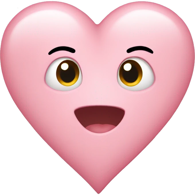 Light pink heart  emoji