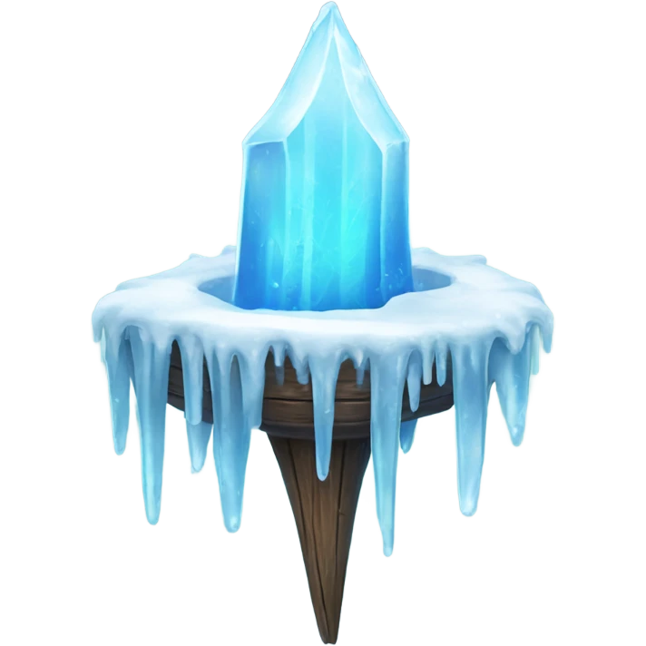 Frozen icicle throne emoji