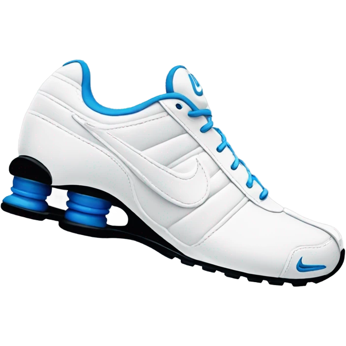 nike shox in weiß  emoji