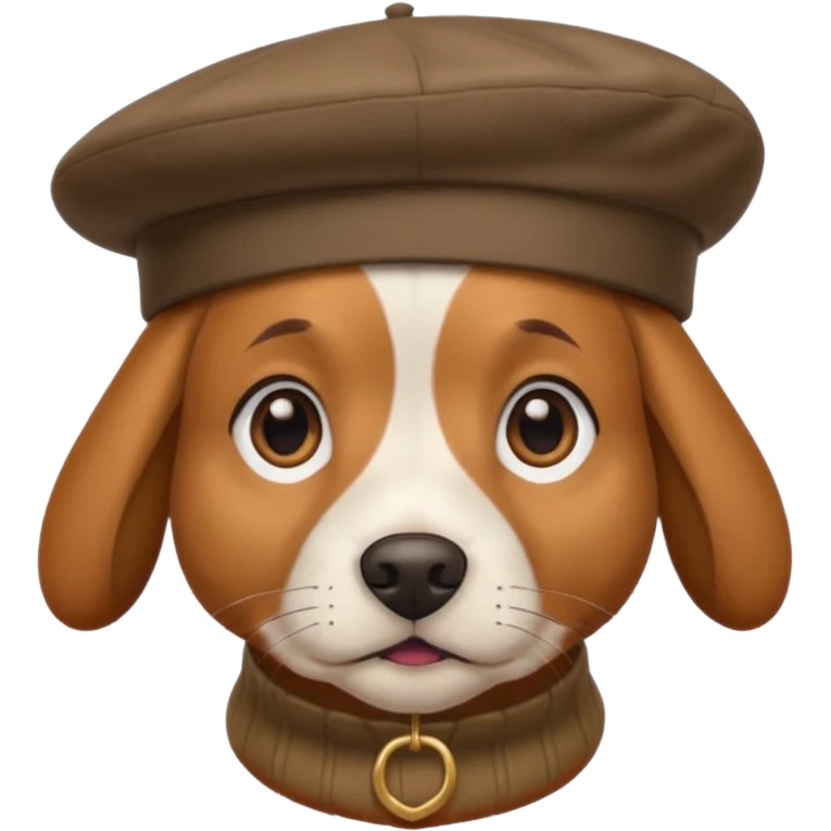 dog with berey emoji