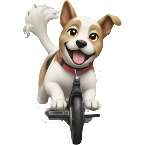 Dog ride emoji