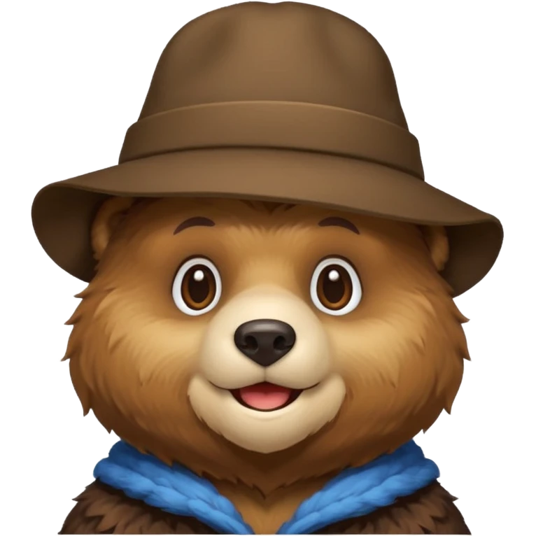 bear wearing hat emoji