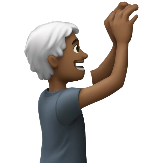Guy knocking window emoji