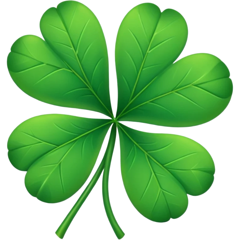 Make a Emoji of five leaf clover only not the lipstick only the 5 leaf clover emoji