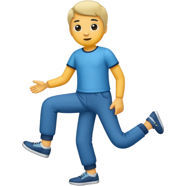 A little guy with no limbs but legs with pants emoji