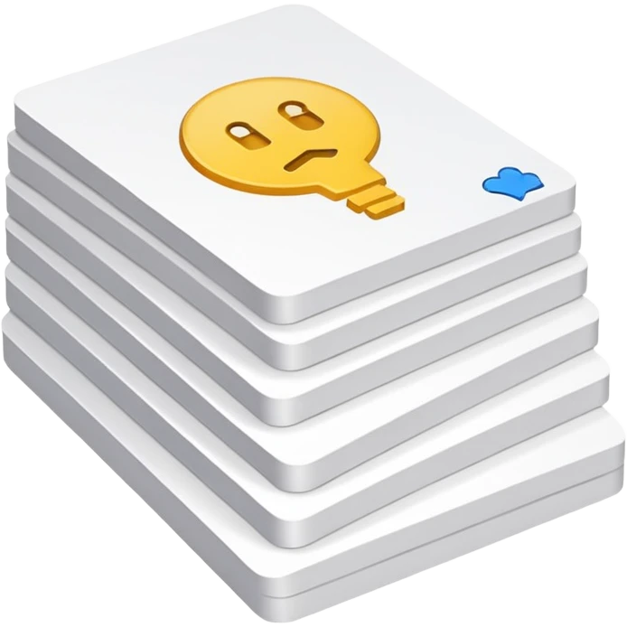 cards with questions emoji