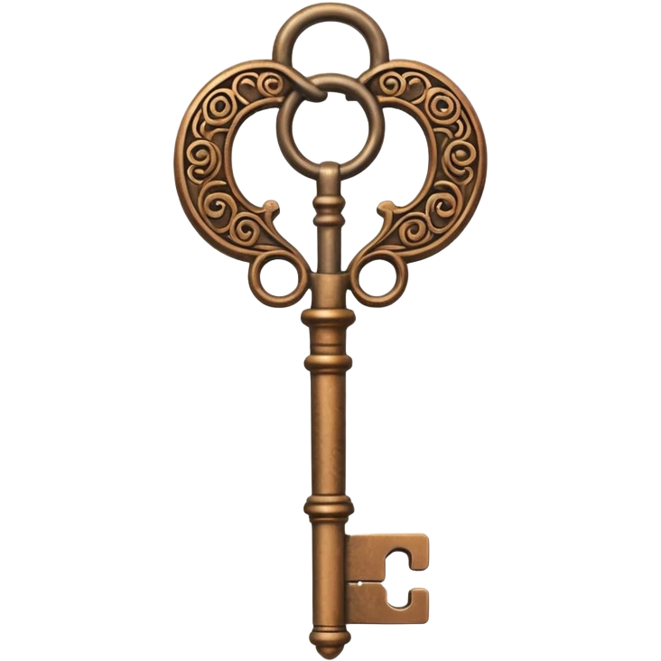 bronze key  emoji