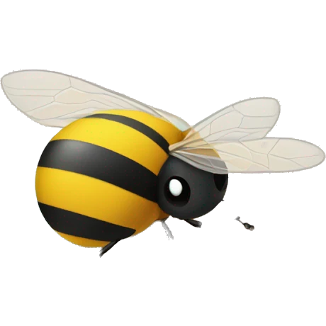 bee at the beach emoji