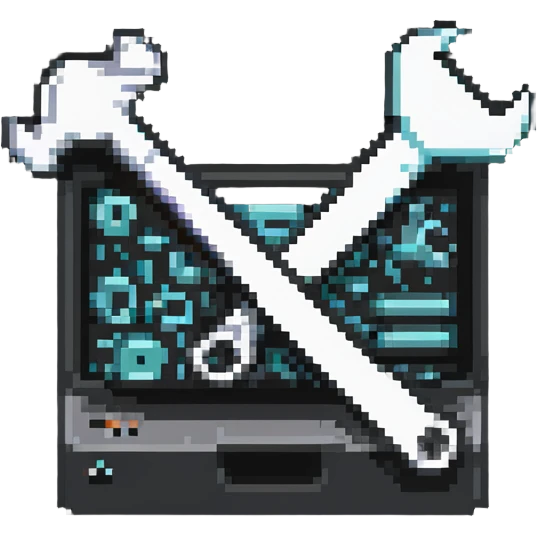 IT Support Team badge with computer and wrench symbols emoji
