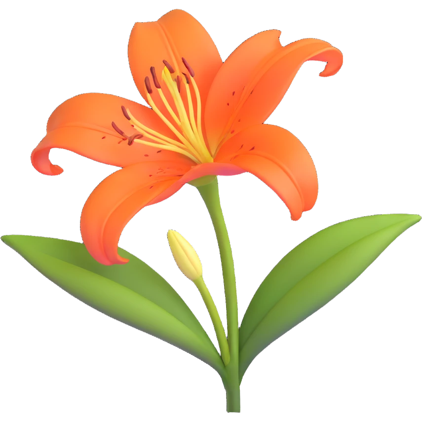 lily flower emoji