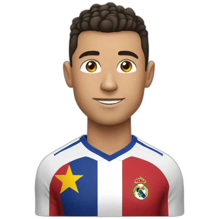 ronaldo avec la coup du monde emoji