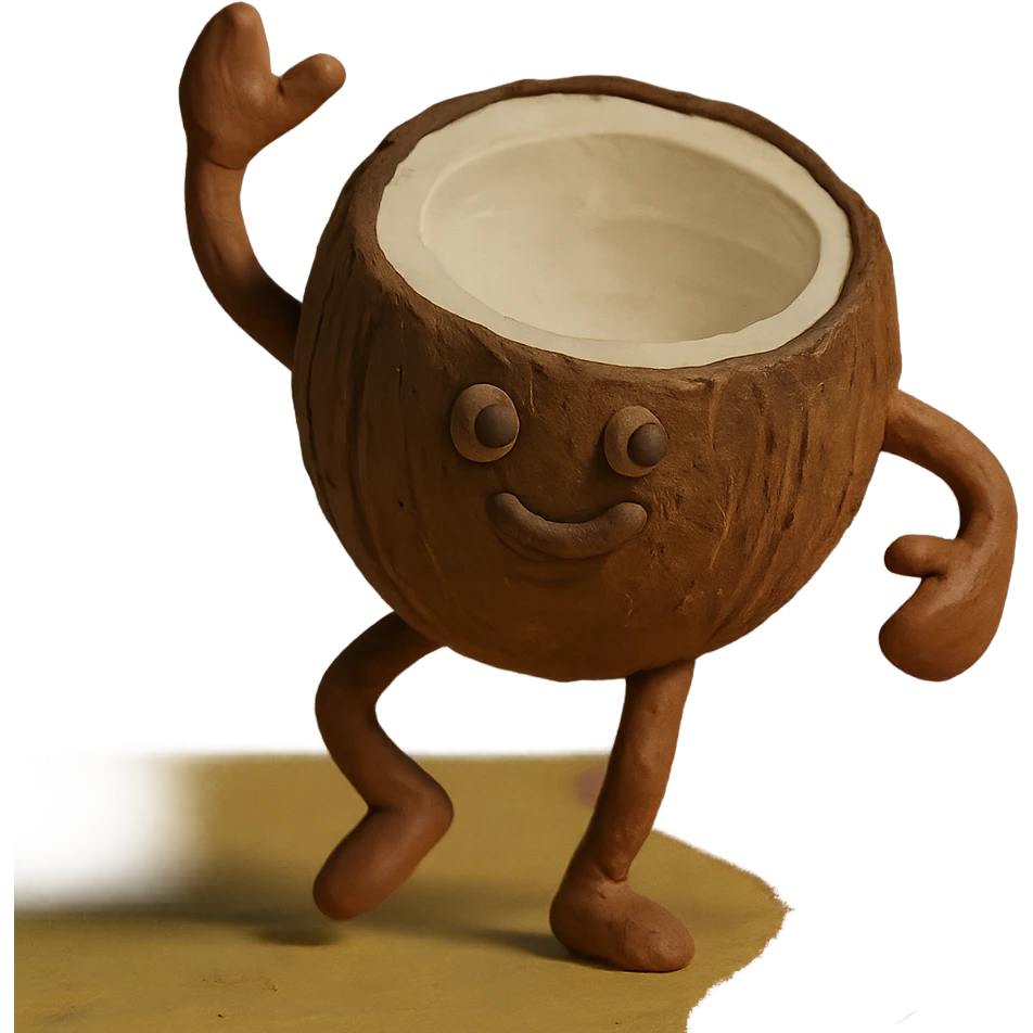 dancing coconut emoji