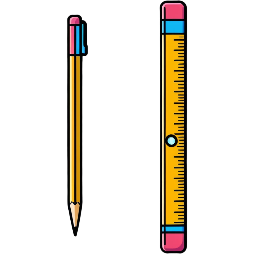 ruler and eraser emoji