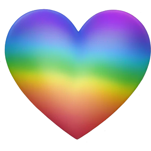Rainbow heart emoji