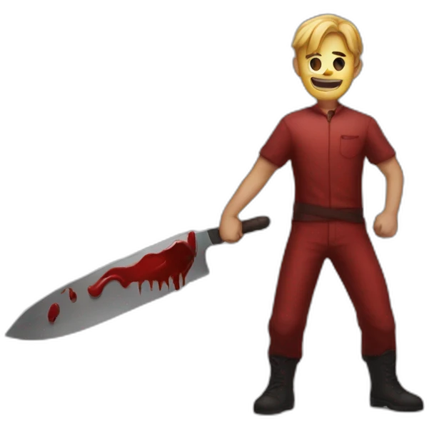 blood knife guy emoji