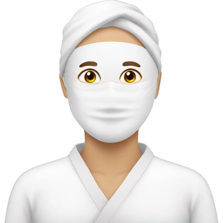 White Spa face mask  emoji