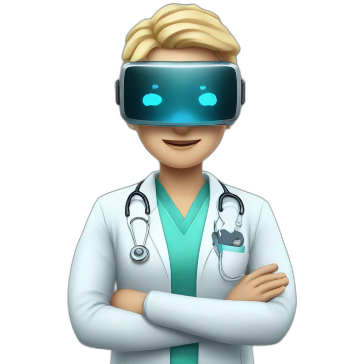 Surgeon-with-virtual-reality-display emoji