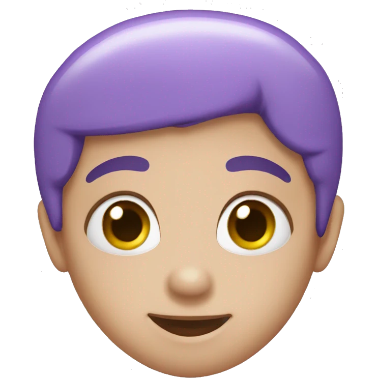 Tender violet heart emoji