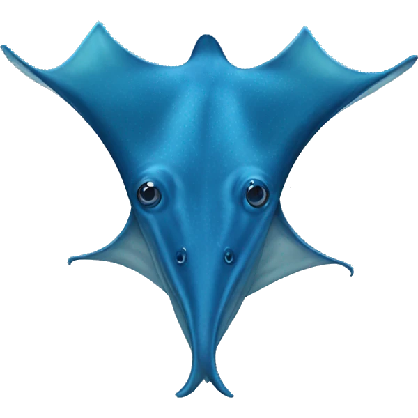 blue stingray emoji