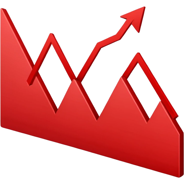 the economy line, falling down emoji