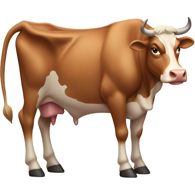 Cow with lots of muscle  emoji