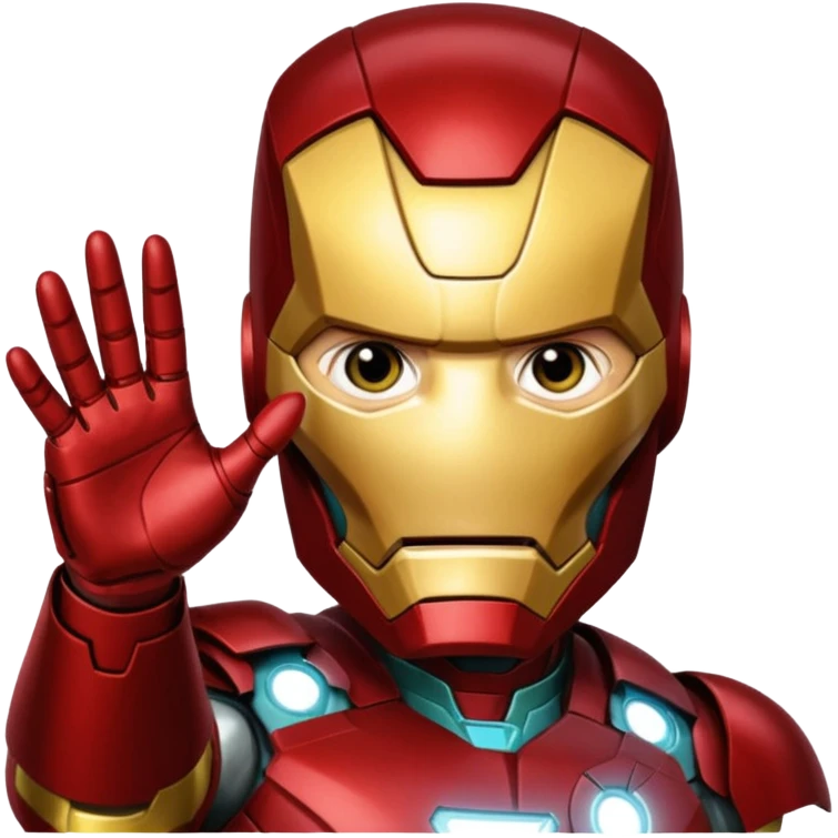 Iron man pinching loki on face  emoji