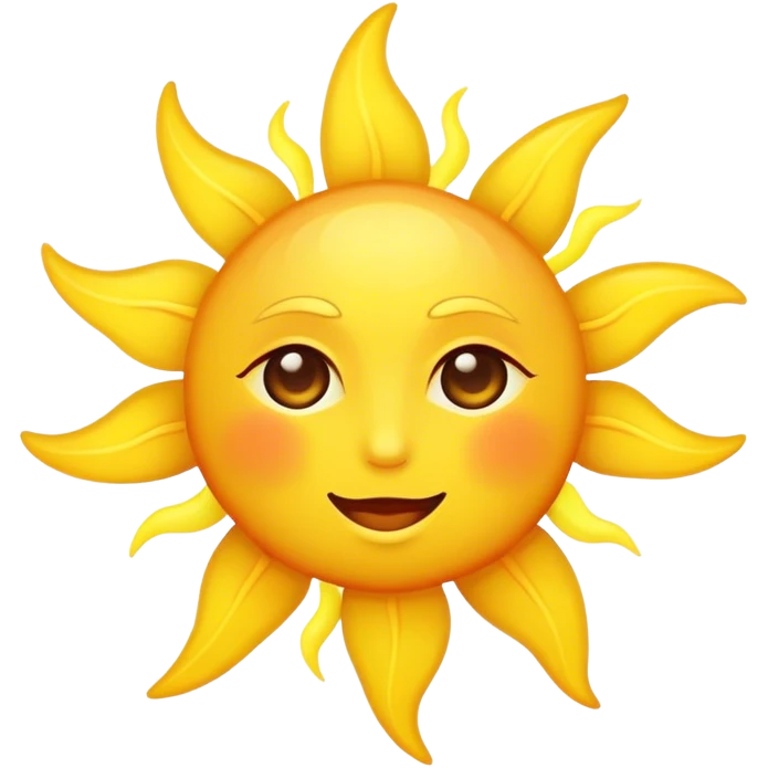 Sun with Good Morning emoji