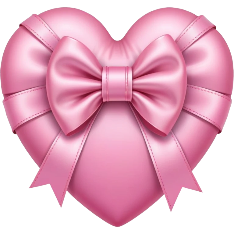 cute heart wrapped in pretty bows emoji