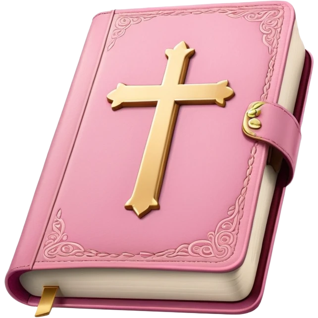pretty pink bible emoji