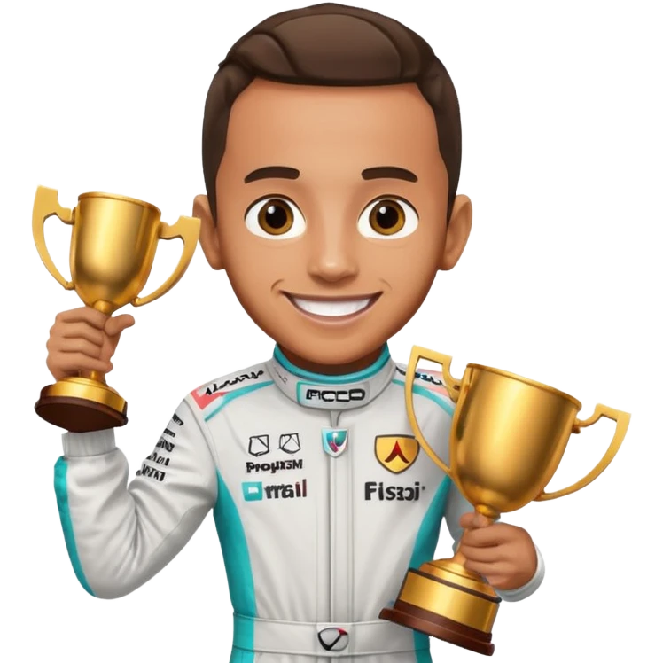 make me a emoji of lewis hamilton of his 7th win iconic pic emoji