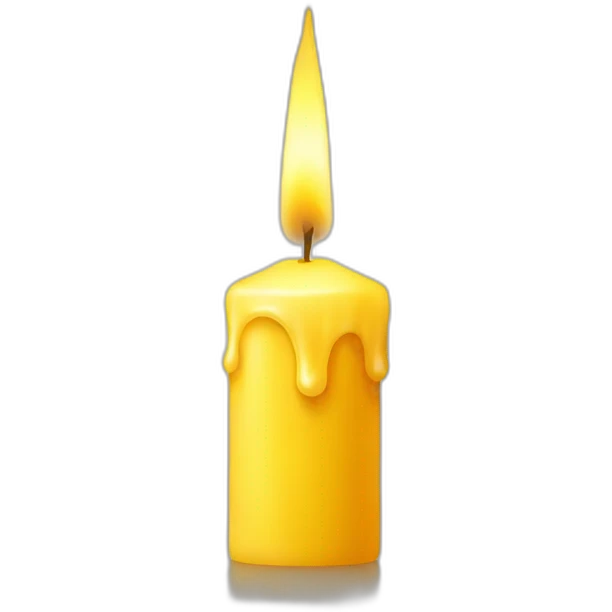 yellow candle emoji