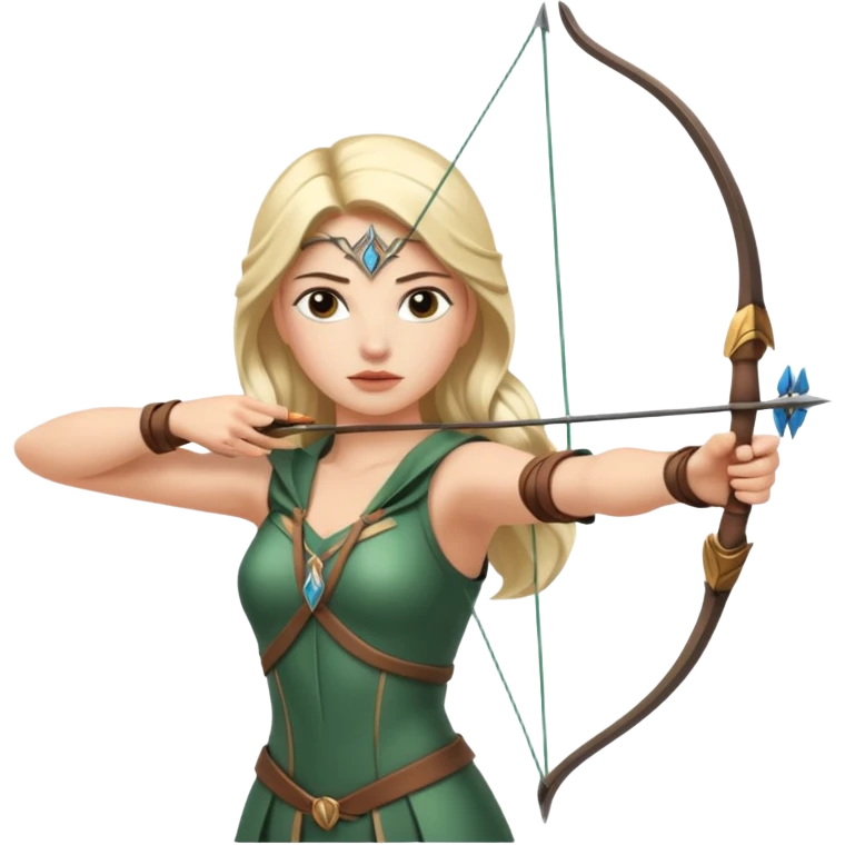 Human Warrior goddess archer emoji