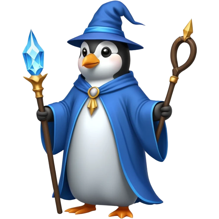 Penguin Wizard emoji