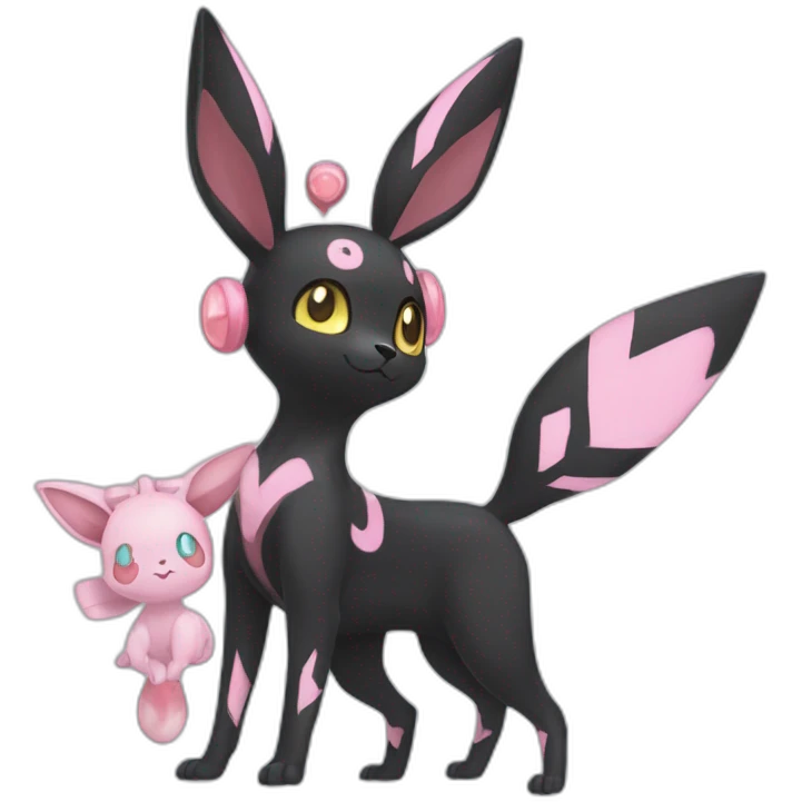 Umbreon and sylveon fuze emoji