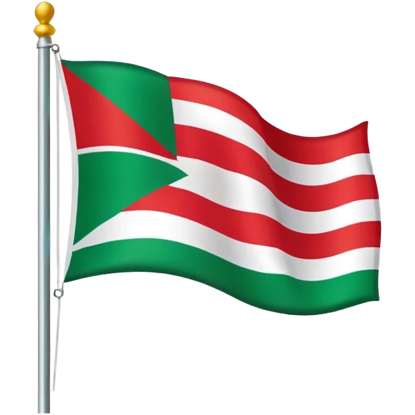 Create The flag called “ikurriña” From The basque country emoji