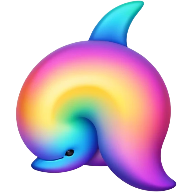 Colorful gradient creature  emoji