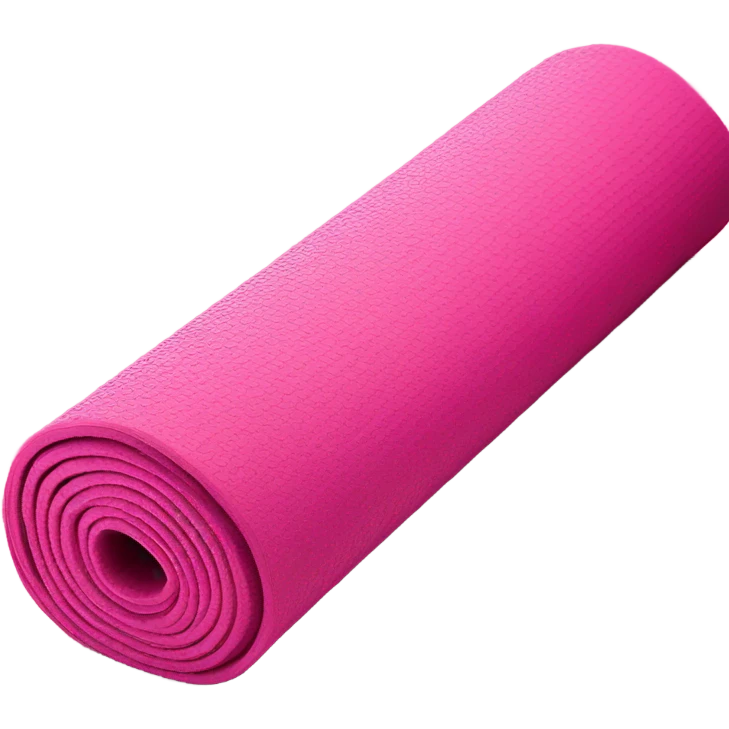 Pink Yoga mat  emoji