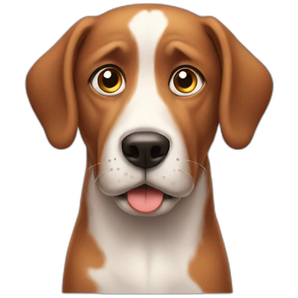 Confused dog emoji