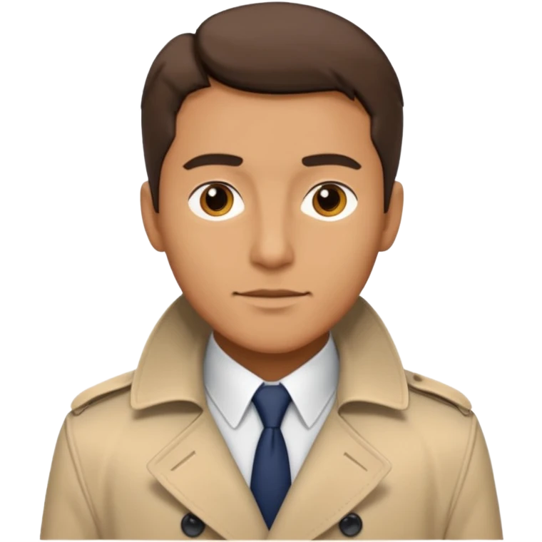 outerwear coat men trenchcoat beige emoji