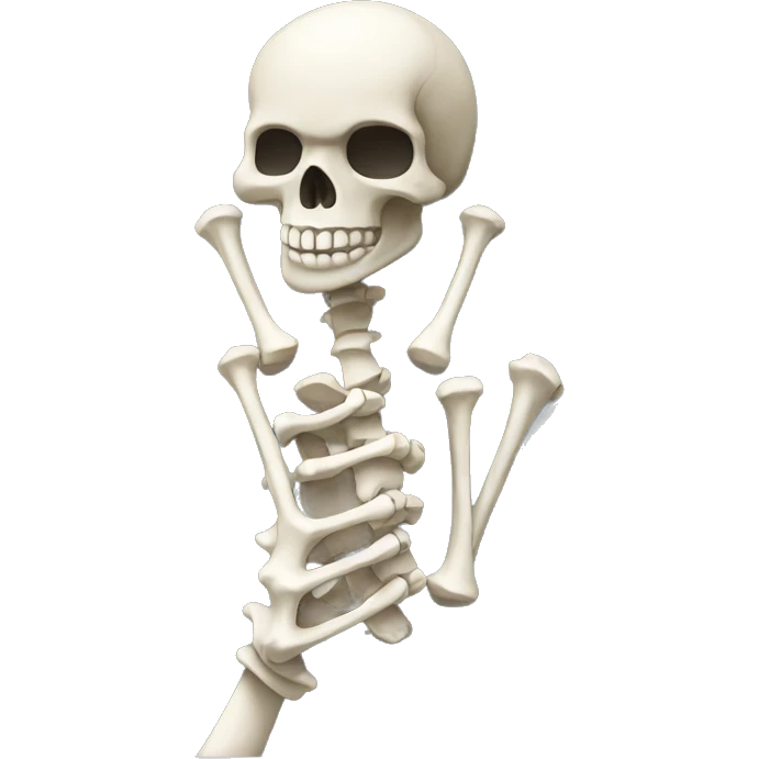 Skeleton hands extended  forwrad emoji