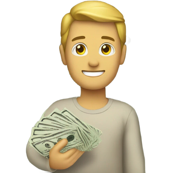 bankroll in hand  emoji