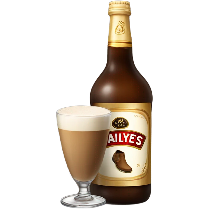 Drinking baileys from a shoe emoji