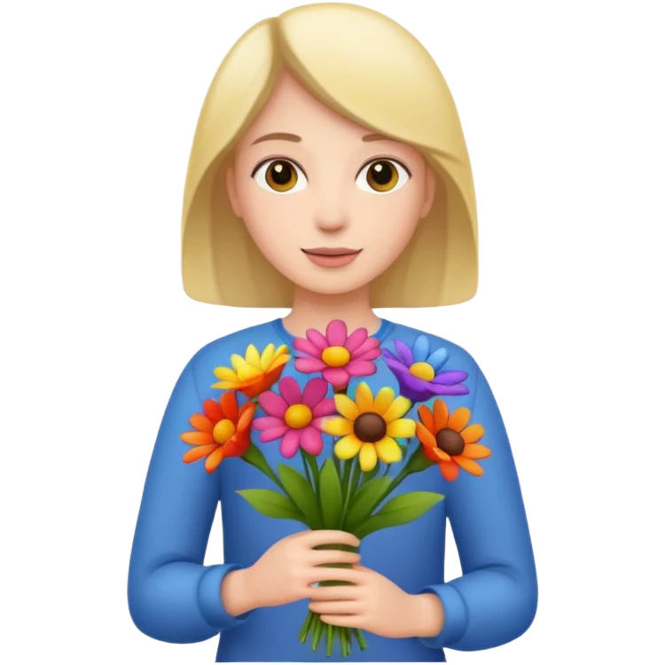 flower-bearing person emoji