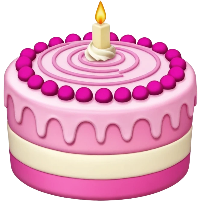 pink cake emoji