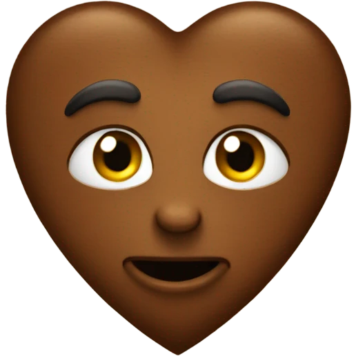 Brown heart emoji