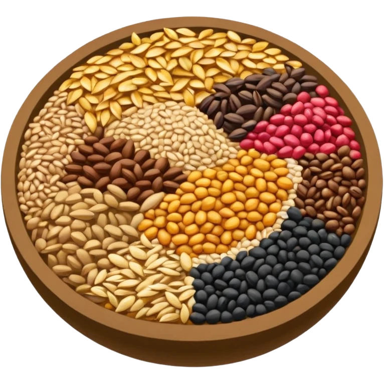 a pile of grain and seeds cereals emoji