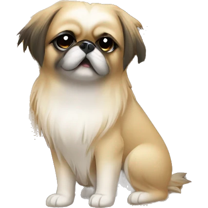 Pekinese inside a doghouse emoji