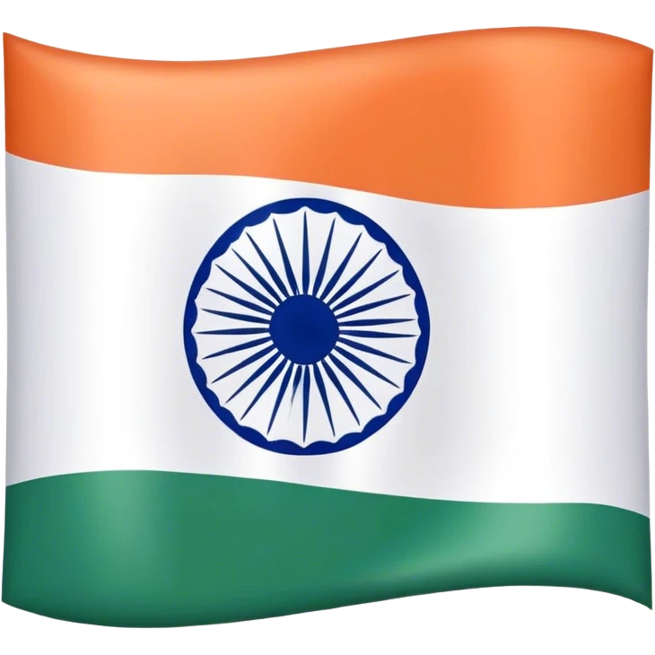 make a square emoji of the Indian flag - make it exactly like the indian flag  emoji