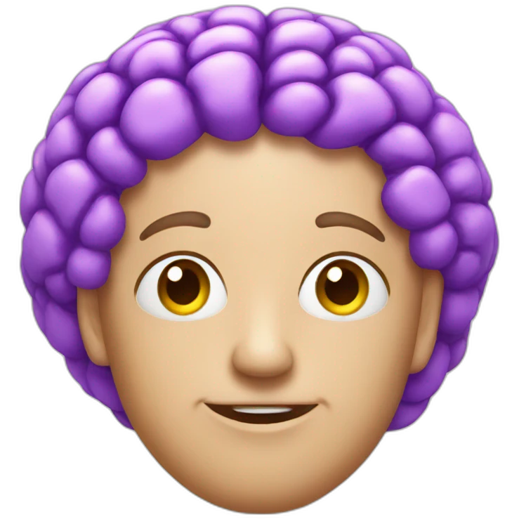 purple brain emoji