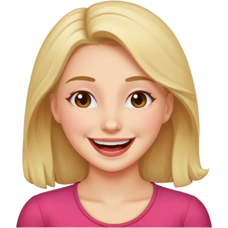 Pretty giggle blushing flirty emoji emoji